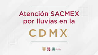 Atención SACMEX por lluvias en la CDMX
